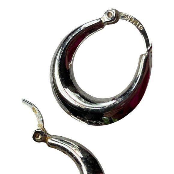 Nine Pairs Of Hoop & Stud Earrings In Mixed Silver & Gold Tones A179 - Picture 13 of 14